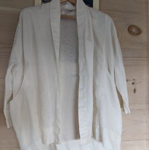 FTO: ES Clyde Jacket, linen, ivory, size small